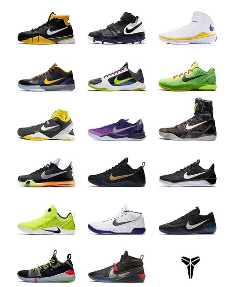 all kobe shoes|list of kobe 9 shoes.